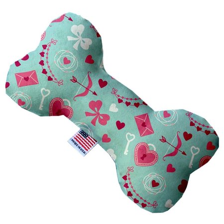 MIRAGE PET PRODUCTS Cupids Love 8 in. Stuffing Free Bone Dog Toy 1107-SFTYBN8